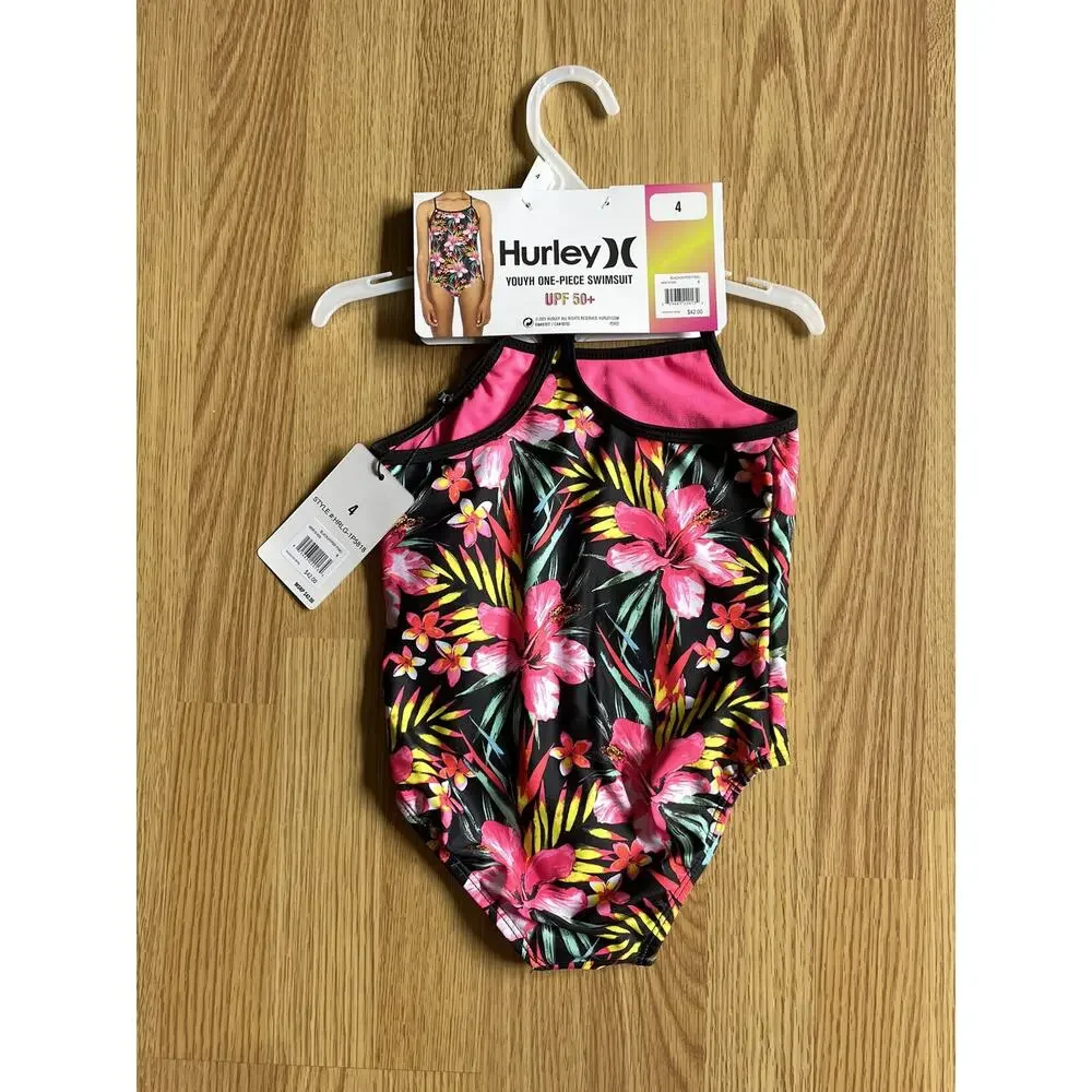 Girls' Hurley Swimsuit, 4